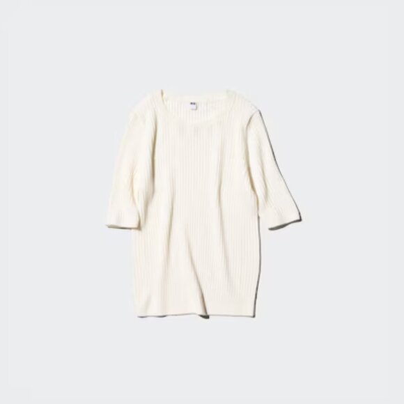 SET OF 3 - Merino Ribbed Sweater | Half Sleeve - Picture 2 of 4